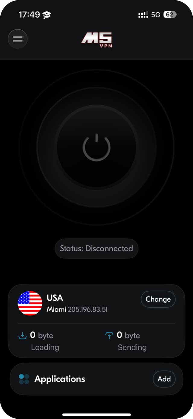 M5VPN screenshot 1