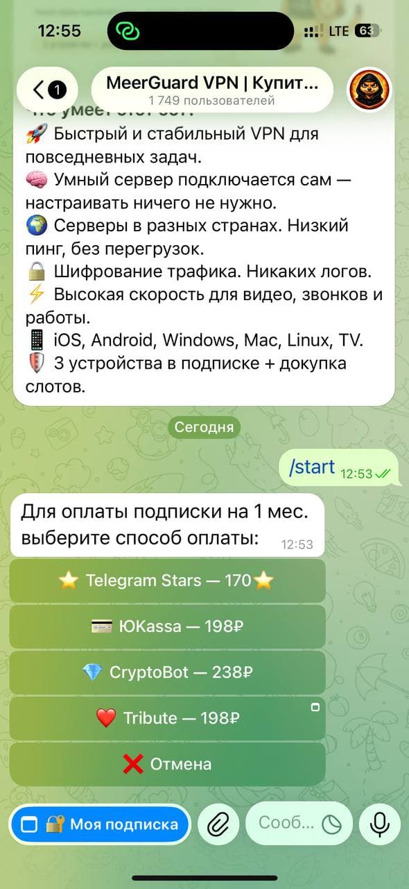 MeerGuard VPN botScreenshots 4